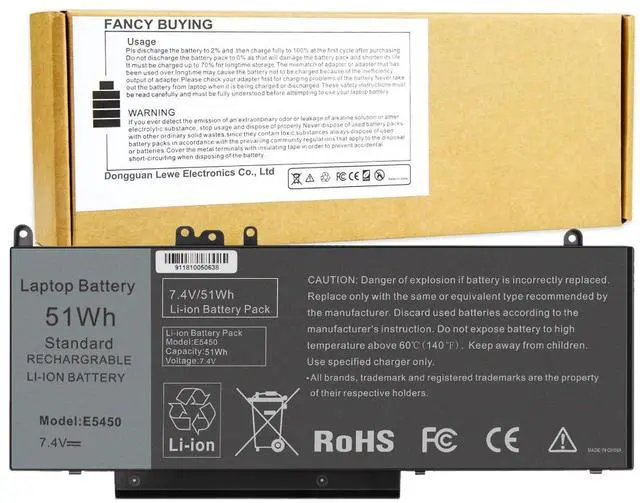 Alt view image 8 of 14 - G5M10 Battery for Dell Latitude 14 15 E5450 E5550 E5250 P48G001 Series, 15.6 inch, WYJC2 0WYJC2 8V5GX R9XM9 1KY05 08V5GX VMKXM 5XFWC PF59Y TXF9M 7V69Y 451-BBLN 451-BBLL 451-BBLK 080-854-0066