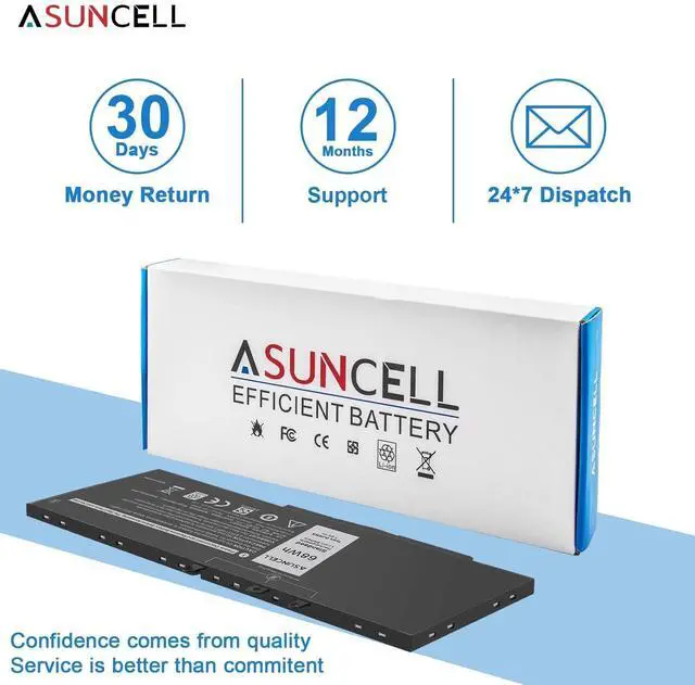 Alt view image 14 of 14 - 68WH 7.6V Battery Replacement For Dell Latitude 5480 5580 5490 5491 5580 5590 5591 5280 5288 5488 5491 5495 E5480 E5580 E5490 E5590 Precision 3520 3530 Series GD1JP 0GD1JP DY9NT 5YHR4 451-BBZG