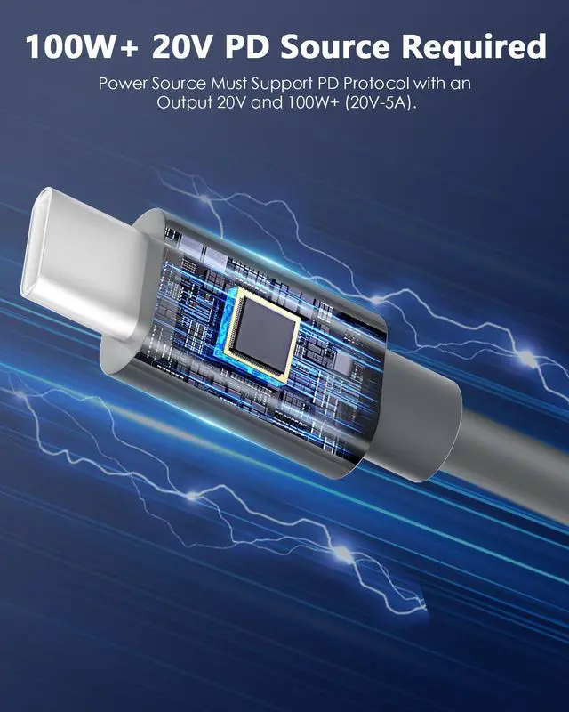 Alt view image 12 of 14 - Starlink Mini USB C to DC Power Cord, 50FT Starlink Mini Cable,Type C Input to DC 20V 5A Barrel Jack Cable Work with 100W PD Charger and PD Power Bank Waterproof 18AWG 15M