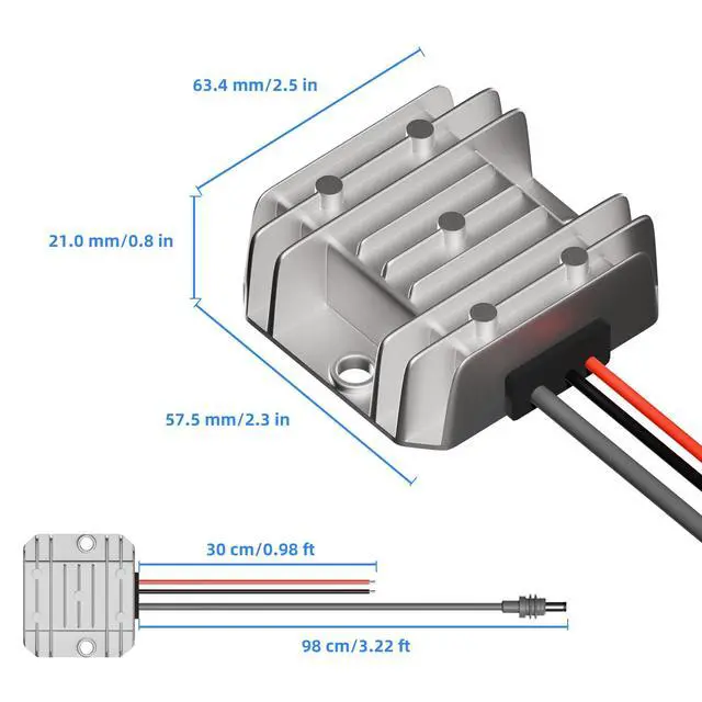 Alt view image 14 of 14 - Starlink Mini 12V Adapter, Starlink Mini Power Supply 12/24V Step Up to 30V 3.5A Power Converter 9-28V Input Conversion Kit for Truck RV Marine