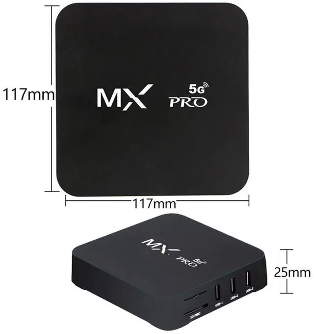 Alt view image 11 of 14 - 5G Smart 4K Ultra HD Media Player WiFi 6 Bt Remote Control 16GB USB Home Media Player