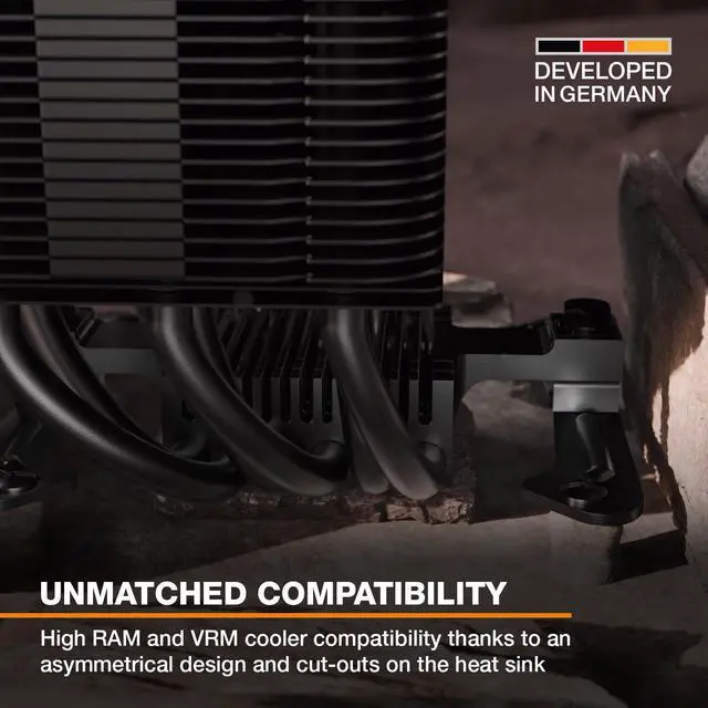 Alt view image 9 of 14 - 5 CPU air Cooler | Extremely high Cooling Performance | 6 high-Performance Heat Pipes | Silent Wings 4 120mm PWM Fan | high RAM and VRM Cooler Compatibility | BK035