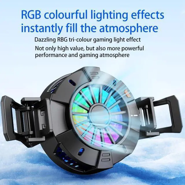 Alt view image 10 of 14 - 2-in-1 Magnetic & Clip-On Phone Cooler Semiconductor-Powered Gaming Cell Phone Cooling Fan Radiator for iPhone/Android/iPad/Tablet Ideal for Gaming, Video Calls, Live Broadcasting, and Vlog