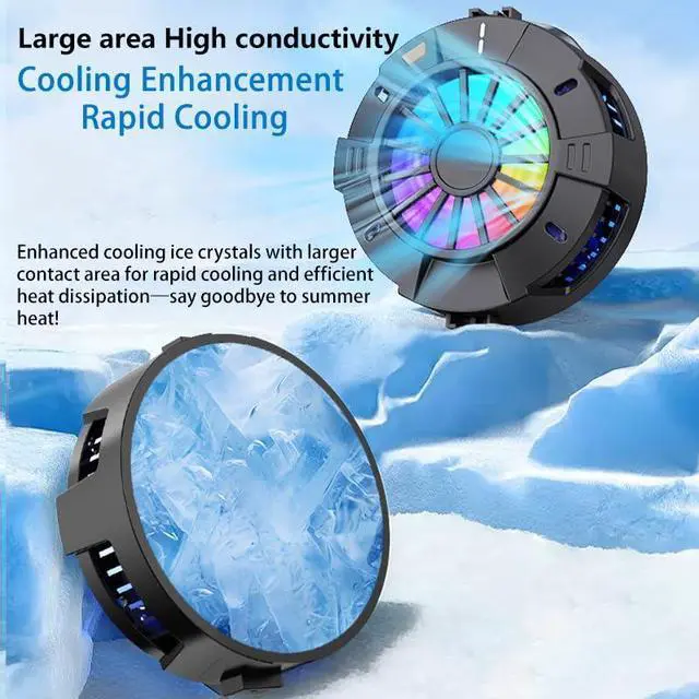 Alt view image 12 of 14 - 2-in-1 Magnetic & Clip-On Phone Cooler Semiconductor-Powered Gaming Cell Phone Cooling Fan Radiator for iPhone/Android/iPad/Tablet Ideal for Gaming, Video Calls, Live Broadcasting, and Vlog