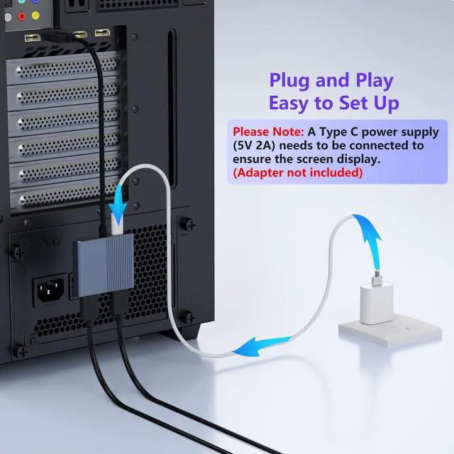 Alt view image 12 of 14 - DisplayPort to HDMI and DisplayPort Adapter, 4K@60Hz Dual Monitor Adapter, DP to HDMI/Display Port Splitter 1 in 2 out Extended Display, DisplayPort MST Hub for Desktop Laptop Graphic Card