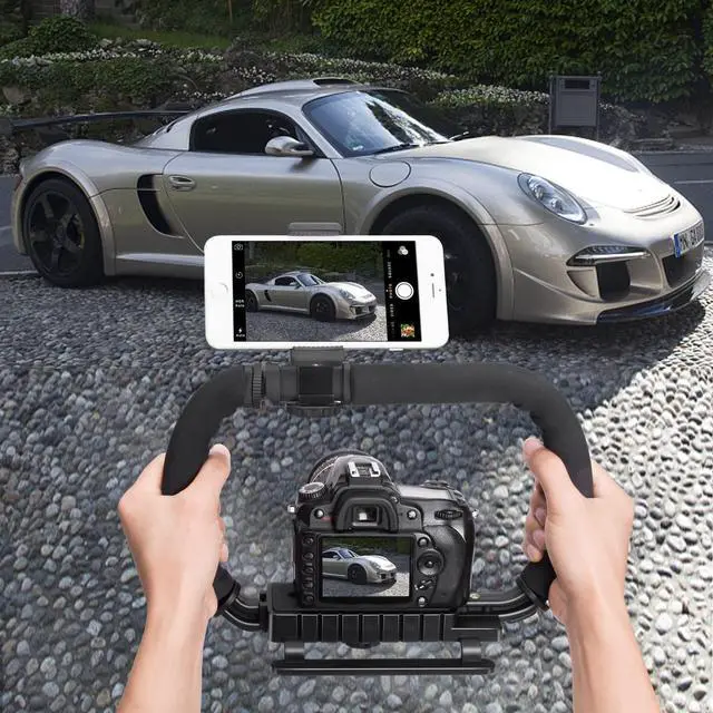 Alt view image 11 of 14 - DSLR/Mirrorless/Action Camera Camcorder Phone Stabilizer Expansion Cage Mount Moviemaking Holder Rig YouTube Tiktok Vlogging Video Kit Compatible with GoPro Canon Nikon Sony iPhone Android