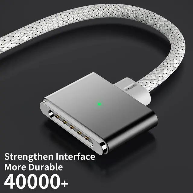 Alt view image 11 of 14 - 140W USB-C to Magnetic 3 Cable, 6.6FT Compatible with Magsafe 3 Cable for MacBook Air 2024 M3 13/15inch, 2023/2022 M2, Pro 2024/2023 M4/M2 Pro & Max 14" 16", 2021 M1 & Max 14" 16"