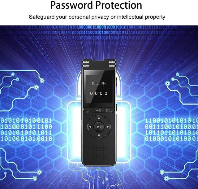 Alt view image 13 of 14 - 128GB Digital Voice Recorder with Playback Upgraded Voice Activated Recording with Premium Noise Reduction Dictaphone Device Perfect for Lectures Meetings Interviews
