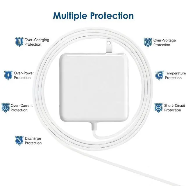 Alt view image 13 of 14 - Mac Book Air Charger - 45W Mag 2 Power Adapter,Compatible with Between 2012-2017 Air 11/13 inch & A1465A1466A1435A1436