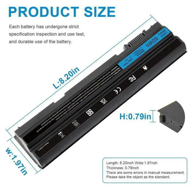 Alt view image 9 of 14 - T54FJ M5Y0X 8858X Laptop Battery for Dell Latitude E6420 E6520 E6530 E5420 E5520 E5430 E5530 Inspiron 17r-7720 17r-se-7720 17r-5720 15r-5520 15r-7520 P/N: T54F3 P8TC7 P9TJ0 R48V X57F1 M421R M521R