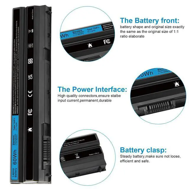 Alt view image 11 of 14 - T54FJ M5Y0X 8858X Laptop Battery for Dell Latitude E6420 E6520 E6530 E5420 E5520 E5430 E5530 Inspiron 17r-7720 17r-se-7720 17r-5720 15r-5520 15r-7520 P/N: T54F3 P8TC7 P9TJ0 R48V X57F1 M421R M521R