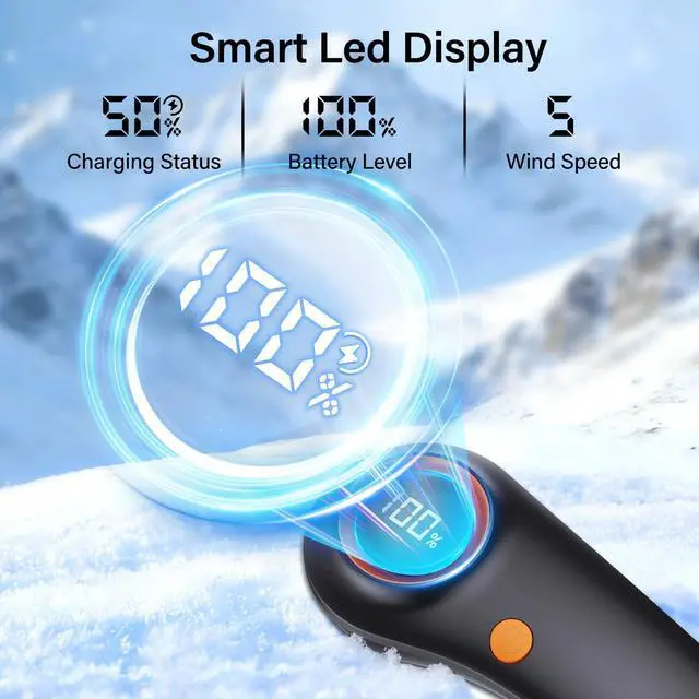Alt view image 11 of 14 - Neck Fan Portable Rechargeable - Cooling Neck Fan with 5 Speeds, Hands-Free Bladeless Wearable Fan for Travel, Outdoor, Office, Summer Heat