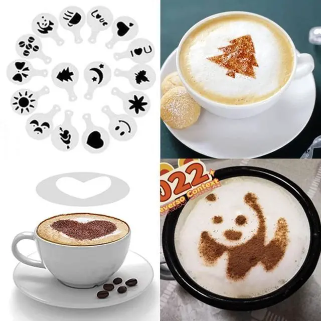 Alt view image 13 of 14 - Rechargeable Milk Frother - 3-Speed Electric Handheld Coffee Mixer With 2 Whisks and Decoration Tool, Stand-up Design for Latte, Cappuccino, Cream (White)