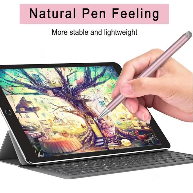 Alt view image 12 of 12 - Stylus Pen for Touchscreen - 1.5mm Ultra-Fine Tip Stylus Pen for iPad Pro, Air | Magnetic Cap | 12H Battery | No Bluetooth | Compatible with iPhone, Android, Chromebook, Tablets