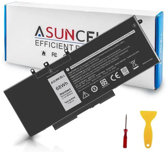 Alt view image 8 of 14 - 68WH 7.6V Battery Replacement For Dell Latitude 5480 5580 5490 5491 5580 5590 5591 5280 5288 5488 5491 5495 E5480 E5580 E5490 E5590 Precision 3520 3530 Series GD1JP 0GD1JP DY9NT 5YHR4 451-BBZG