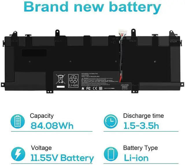 Alt view image 12 of 14 - SU06XL L29184-005 Laptop Battery for HP Spectre X360 Convertible 15-df0xxx 15-df1xxx 15-df0013dx 15-df0033dx 15-df0043dx 15-df1033dx 15-df1043dx 15-df0069nr 15t-df000 15t-df100 L29048-271 SU0608XL
