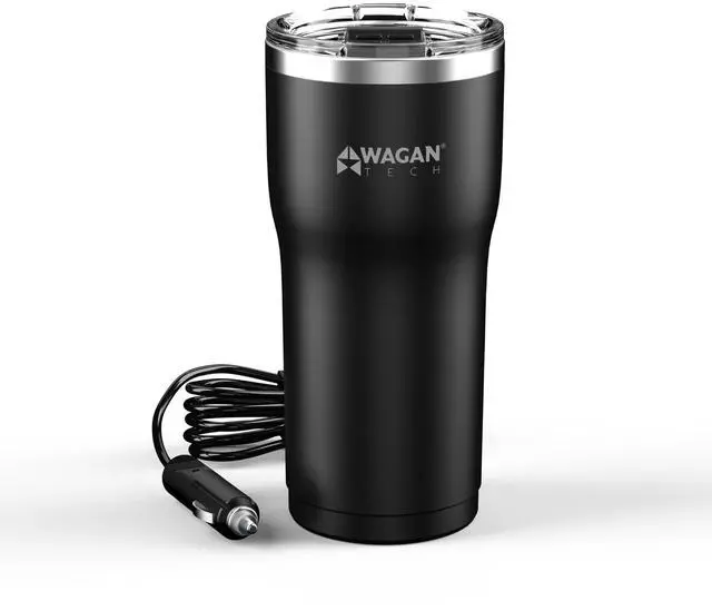 Alt view image 8 of 11 - EL6101 12V Travel Car Heated Mug Portable 16oz Stainless Steel USBC PD20W 12V DC Anti-Spill Lid Slip Resistant Base Car Coffee Warmer Coffee Cup USBC PD20W 12V DC (Black)