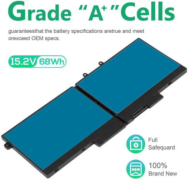 Alt view image 12 of 14 - 3HWPP 03HWPP 10X1J N2NLL 1VY7F 3YNXM 451-BCMN Laptop Battery for Dell Latitude 5401 5410 5411 5501 5510 5511 Precision 3541,3550 ,3551 Inspiron 7500 2-in-1 Black ,7506 2-in-1 Black ,7706 2-in-1 Laptop