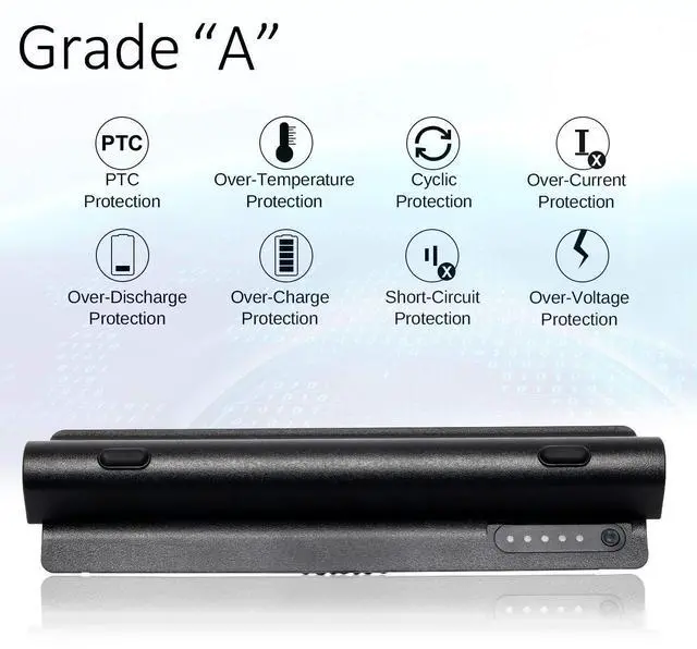 Alt view image 10 of 14 - 90Wh R795X Laptop Battery Replacement for Dell XPS 17 15 14 L701X L702x L501X L502x L401X Fit 312-1123 312-1127 453-10186 J70W7 JWPHF P09E WHXY3