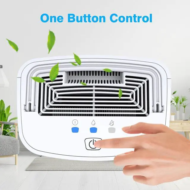 Alt view image 12 of 12 - Dehumidifier 68oz(2000ml) Small Dehumidifier with Drain Hose for Up to 650 sq.ft Ultra Quiet Mini Portable Air for Home Basements Bathroom Bedroom Closet Kitchen RV