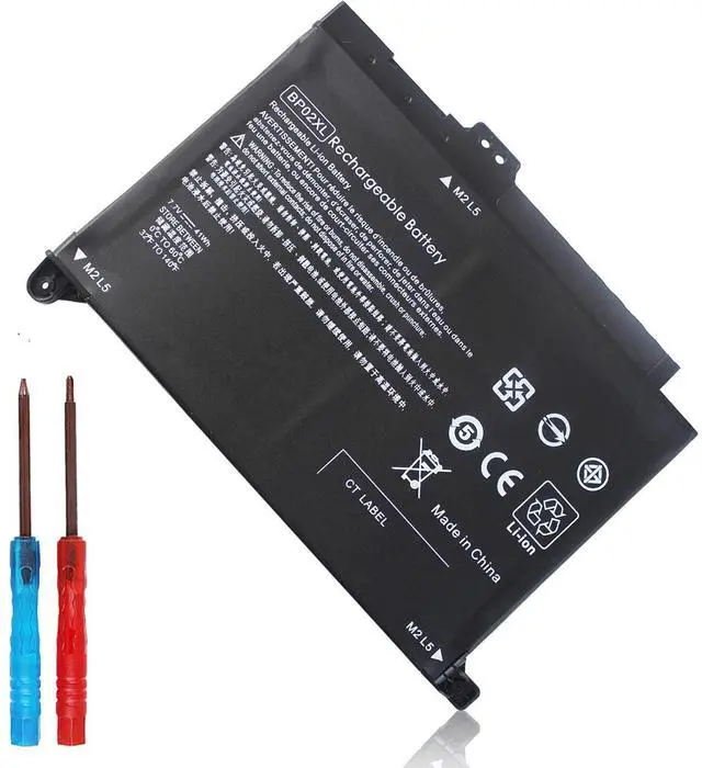 Alt view image 8 of 14 - BP02XL 849909-850 Battery for HP Pavilion 15-au000 15t-au100 15t-au000 15z-aw000 15-au123cl 15-au023cl 15-au091nr 15-au063cl 15-au030wm 15-au018wm 15-au010wm 15-aw000 849909-855 849569-421 HSTNN-UB7B