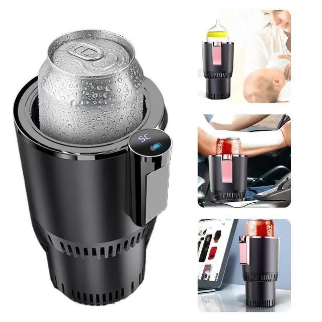 Alt view image 8 of 14 - Smart Cup, 2 in 1 Car Drink Cooler Warmer, Car Coffee Cup Cooler Warmer, Personal Thermoelectric Cooling Cup, Mug Holder with Cooling and Heating Functions, Car Cooler Cup (Black)