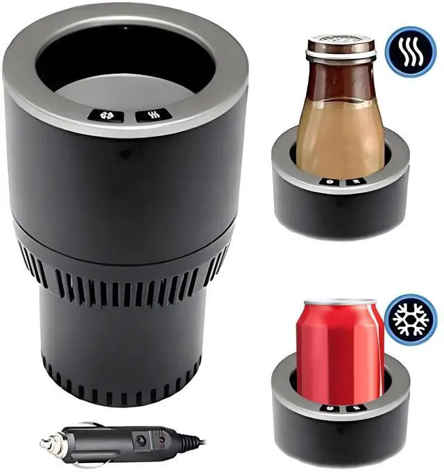 Alt view image 10 of 14 - Premium 2-in-1 Car Cup Heating Cooling Smart Car Cup Mug Warmer Cooler Holiday Seasonal Present,Perfect Car Holder Gift for Commuter/Traveler/Road Tripper/Recreation (Black and Sliver)