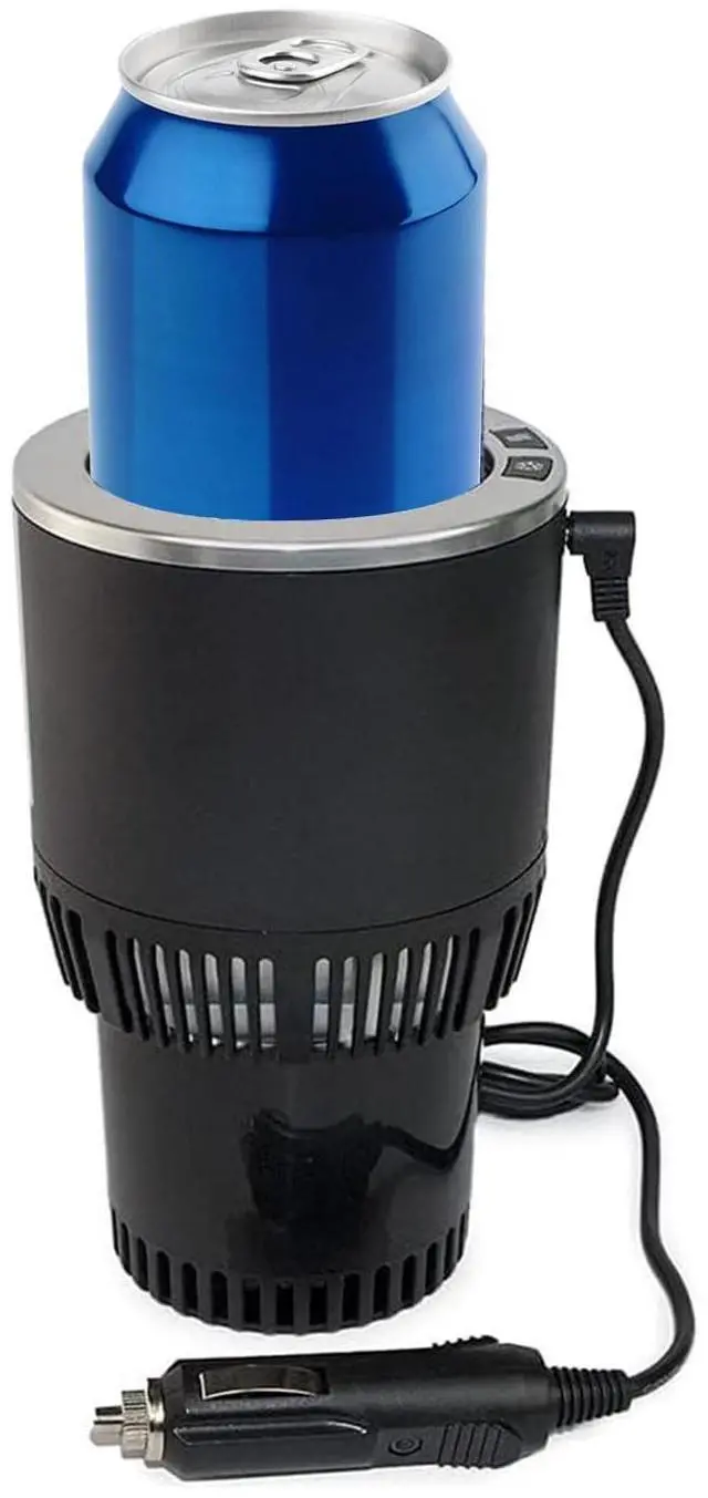 Alt view image 8 of 14 - Premium 2-in-1 Car Cup Heating Cooling Smart Car Cup Mug Warmer Cooler Holiday Seasonal Present,Perfect Car Holder Gift for Commuter/Traveler/Road Tripper/Recreation (Black and Sliver)
