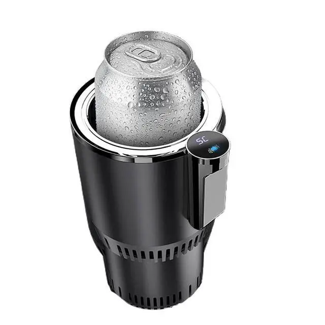 Alt view image 13 of 14 - Smart Cup, 2 in 1 Car Drink Cooler Warmer, Car Coffee Cup Cooler Warmer, Personal Thermoelectric Cooling Cup, Mug Holder with Cooling and Heating Functions, Car Cooler Cup (Black)