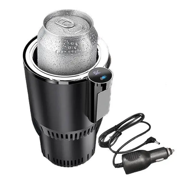 Alt view image 14 of 14 - Smart Cup, 2 in 1 Car Drink Cooler Warmer, Car Coffee Cup Cooler Warmer, Personal Thermoelectric Cooling Cup, Mug Holder with Cooling and Heating Functions, Car Cooler Cup (Black)