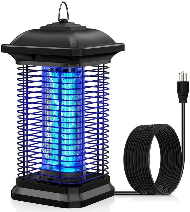 Alt view image 7 of 12 - Bug Zapper for Outdoor & Indoor, 1/2 Acre Coverage Mosquito Lamp with 18W Bulb & 4400V High-Voltage, 100% Improvement in Mosquito Control Effect, Electric Fly Trap for Patio, Backyard, Home