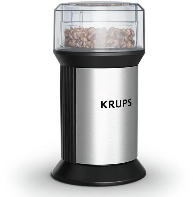 Alt view image 8 of 14 - Electric Blade Coffee Grinder 1.6 Oz, Adjustable Coarse to Fine for the Perfect Espresso, Grind Coffee Beans, Spices & Herbs, Removable Dishwasher Safe Bowl, Stainless Steel