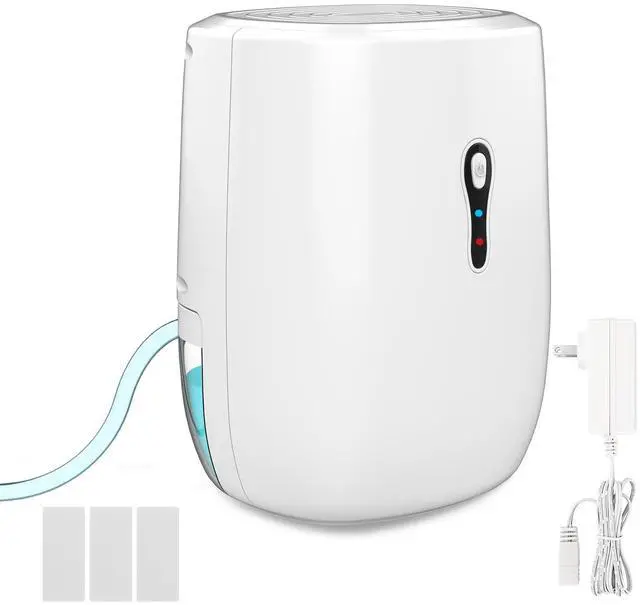 Alt view image 8 of 14 - Dehumidifier with Drain Hose. Small Portable Dehumidifier. Auto-OFF. Drain Hose for Continuous Drainage. Effective for Small Bathroom Pantry Closet Basement Wardrobe Gun safe RV Trailer Camper