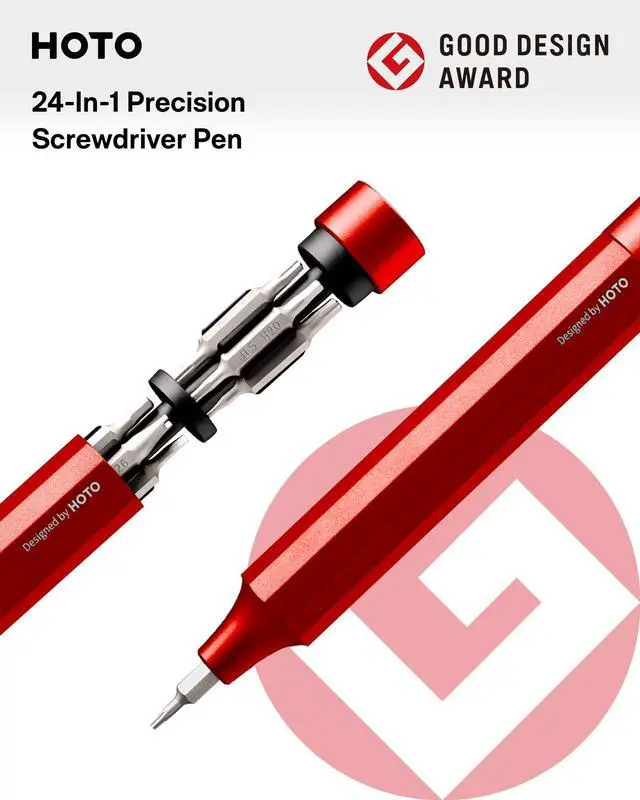Alt view image 10 of 14 - 24 in 1 Mini Screwdriver Set, Magnetic Torx Bit Set, Eyeglass Repair Kit, EDC Pen Screwdriver for Electronics, Watches, Phones, Laptops, Cameras, Gadgets for Men, Cinnabar Red