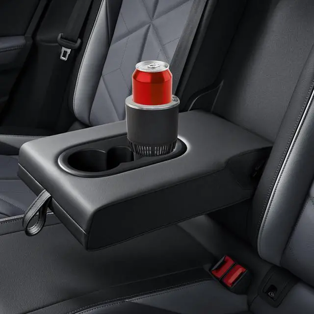 Alt view image 14 of 14 - 2-in-1 Car Cup Cooler Warmer Smart Temperature Control Travel Coffee Car Cup Holder Smart Car Tumbler Holder Suitable for Coffee, Baby Bottles, Water, Tea, Drinks(Black and Silver)