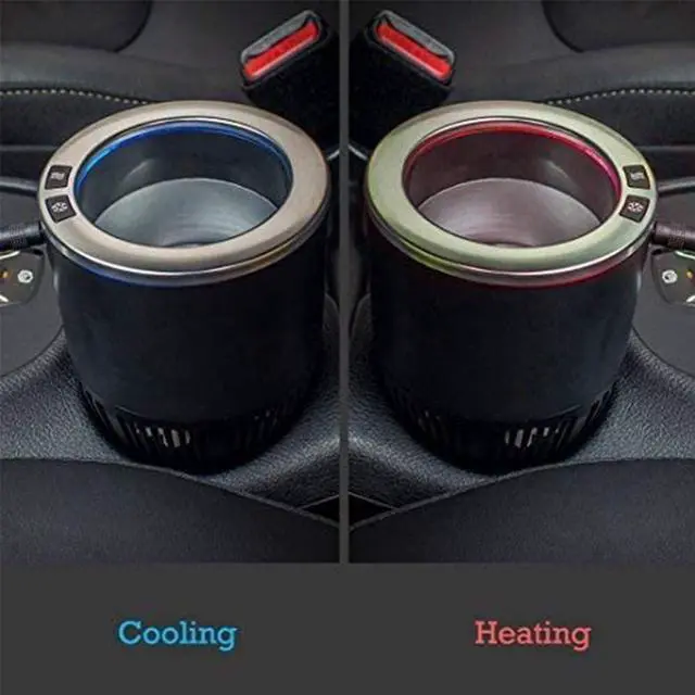 Alt view image 12 of 14 - Premium 2-in-1 Car Cup Heating Cooling Smart Car Cup Mug Warmer Cooler Holiday Seasonal Present,Perfect Car Holder Gift for Commuter/Traveler/Road Tripper/Recreation (Black and Sliver)