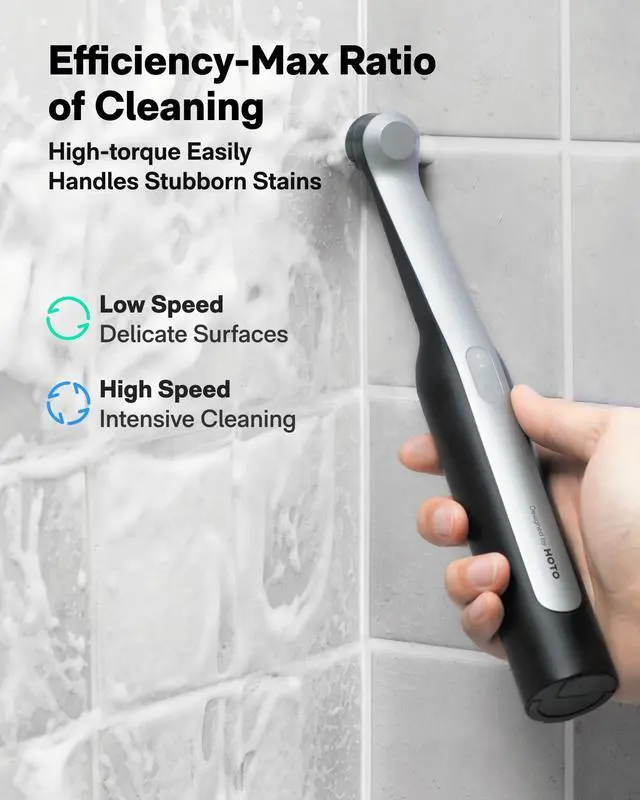 Alt view image 13 of 14 - Cordless Spin Scrubber, Electric Rechargeble Grout Cleaning Brush, IPX7 Waterproof Bathroom Scrubber, 12 Replaceable Brush Heads Version Power Scrubber for Grout, Tiles, Corners, Crevices