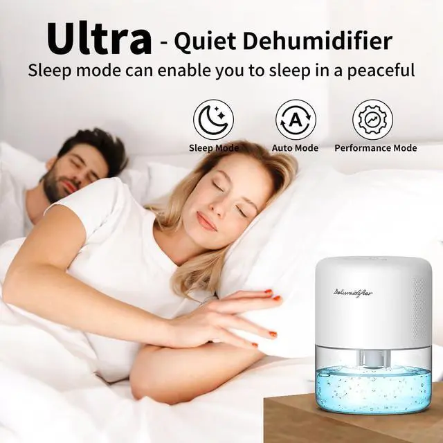 Alt view image 10 of 14 - Dehumidifier for Home Small Quiet Dehumidifiers for 44OZ Water Tank Auto Defrost and Shutoff 10 Colors Light 4 Timer Options 3 Modes Portable Dehumidifiers for Bedroom Bathroom Closet RV