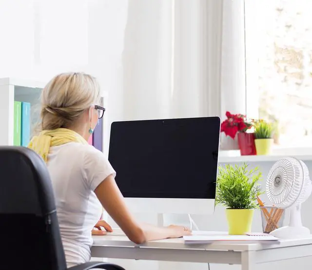 Alt view image 5 of 5 - 6-Inch Clip Convertible Table-Top & Clip Fan Two Quiet Speeds - Ideal For The Home, Office, Dorm, More Off White