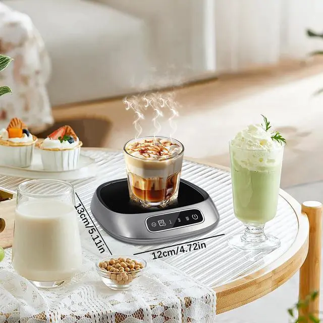 Alt view image 9 of 14 - Coffee Mug Warmer,USB Charging Coffee Cup Warmers for Desk with 3-Temp Touch Control,Electric Drink Cup Warmer for Chocolate Tea Hot Cocoa Milk,Kitchen,Dining