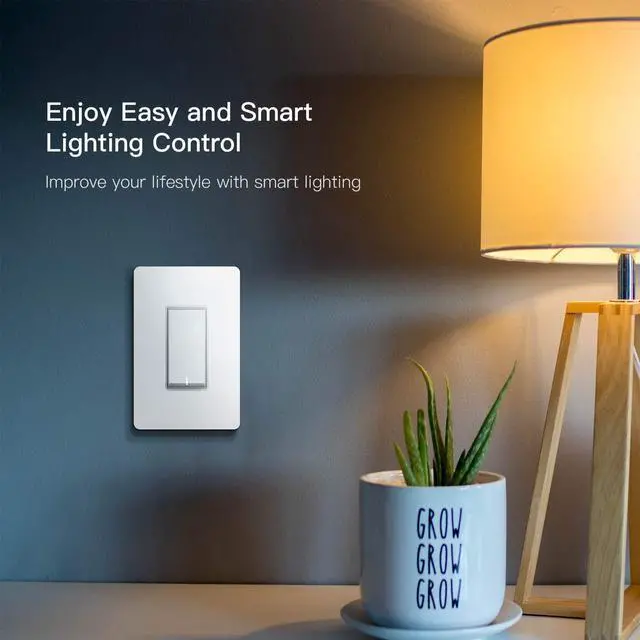 Alt view image 9 of 9 - 3 Way Smart Switch 4 Pack, 2.4GHz WiFi Smart Light Switch 3 Way, Works with Alexa, Google Home and SmartThings, Remote Control, FCC, Schedule, Neutral Wire Required