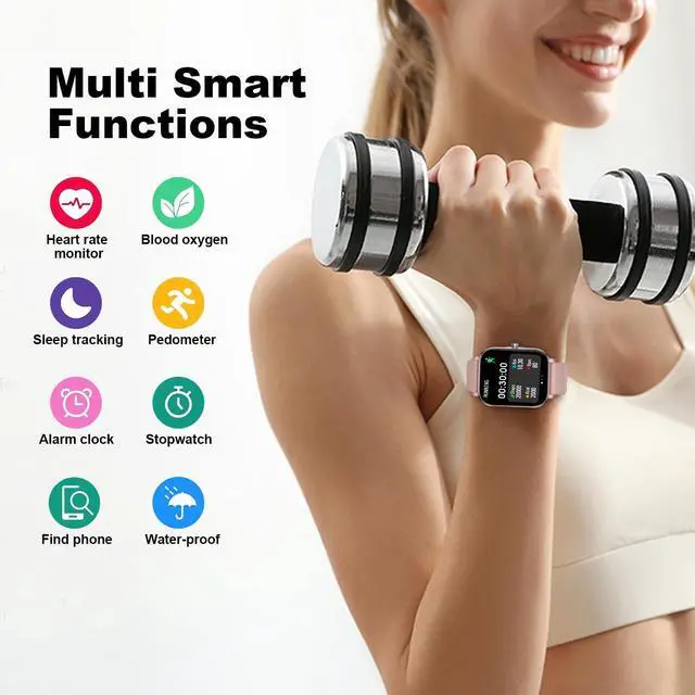 Alt view image 10 of 14 - Smart Watch for Women Fitness Tracker Watch for Android/iOS Phones, Activity Trackers and Smartwatches with Heart Rate/Sleep Monitor, Step Counter, Waterproof Smart Watches