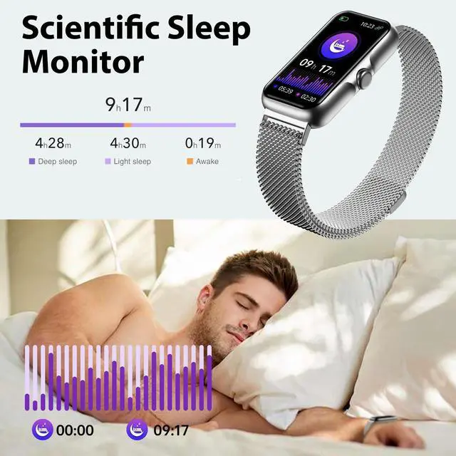 Alt view image 11 of 13 - Fitness Tracker with 24/7 Continuous Heart Rate, Blood Oxygen Monitor, Smart Watch with Sleep Monitor, IP68 Waterproof Activity Tracker Step Counter for Women Men
