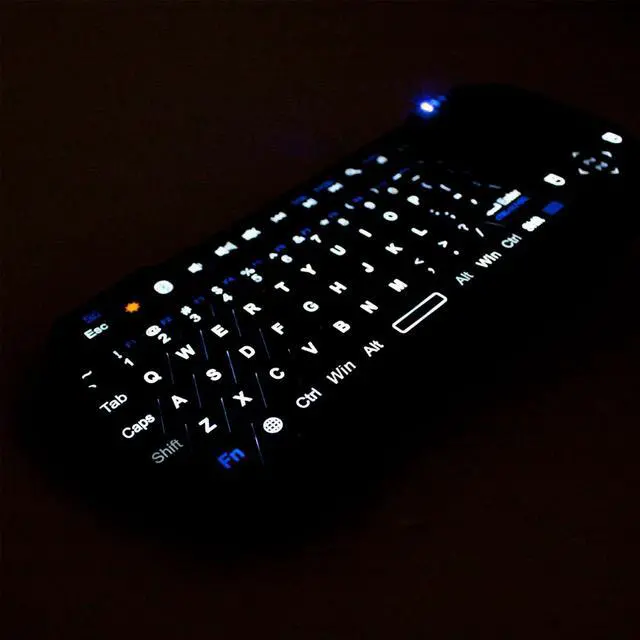 Alt view image 13 of 14 - Mini Bluetooth Keyboard (QWERTY Keypad), Wireless Portable with Touchpad, Compatible with Apple TV, Amazon Fire Stick, PS4, PS4 Pro, PS5, HTPC/IPTV, VR Glasses, Smartphones