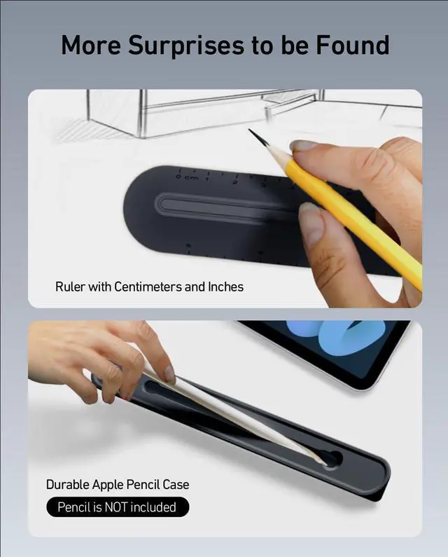 Alt view image 12 of 12 - 3 in 1 Silicone Laptop Stand, Keyboard Riser for Ergonomic Typing/Reading, Portable Laptop Cooling Stand, for Home Office School and Travel, Oval Base, Midnight