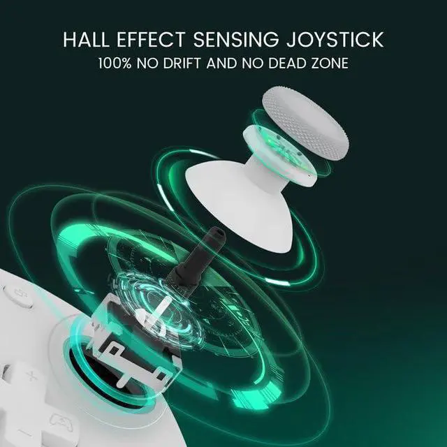 Alt view image 10 of 14 - G7 SE Wired Xbox Controller with Hall Effect Joysticks and Hall Triggers, Works with Xbox Series X|S, Xbox One, Windows 10/11 PC, Officially Licensed for Xbox, 1000hz, Mappable Back Buttons(White)