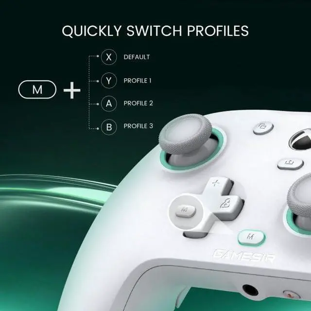Alt view image 14 of 14 - G7 SE Wired Xbox Controller with Hall Effect Joysticks and Hall Triggers, Works with Xbox Series X|S, Xbox One, Windows 10/11 PC, Officially Licensed for Xbox, 1000hz, Mappable Back Buttons(White)