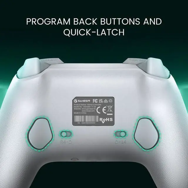 Alt view image 12 of 14 - G7 SE Wired Xbox Controller with Hall Effect Joysticks and Hall Triggers, Works with Xbox Series X|S, Xbox One, Windows 10/11 PC, Officially Licensed for Xbox, 1000hz, Mappable Back Buttons(White)