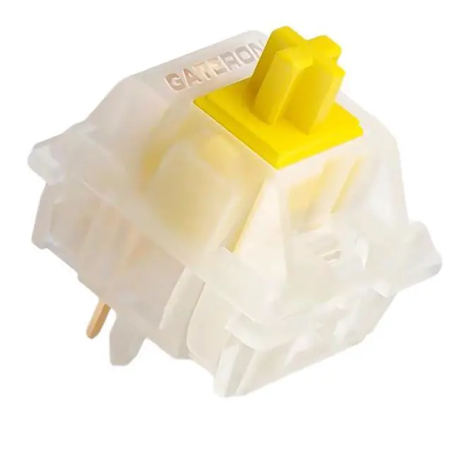 Alt view image 8 of 14 - Milky Yellow Pro V2 Linear Switches Pre-lubed 5-Pin 50gf for All MX Mechanical Keyboard Game Keyboard(Milky Yellow Pro V2,90PCS)