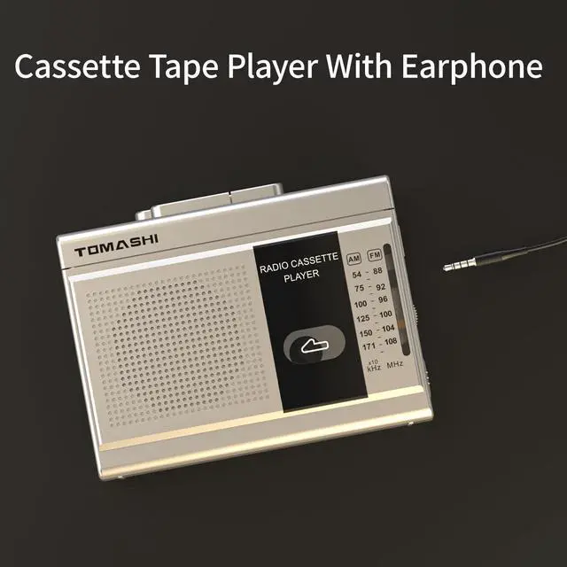 Alt view image 12 of 12 - Cassette Player Tape Recorder FM AM Radio with Built-in Speaker,Microphone F-315B